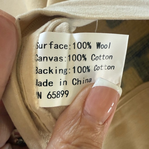 I Love Texas Hooked Pillow Cover - Picture 2 of 3